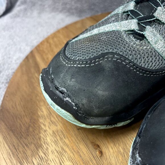 Kuru Womens Chicane Hiking Trail Shoes Size 9 Gray Teal Sneakers 20060890 Mesh - Picture 10 of 11